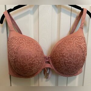 Victoria's Secret Dusty Rose Lace Bra